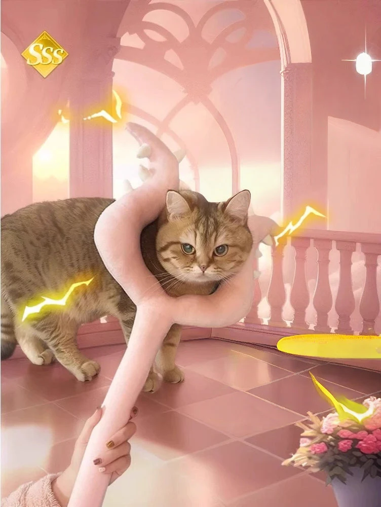 Cat Battle Wand Toy, Interactive Teaser Stick, Durable Bite & Scratch Resistant Play Wand,  Birthday/Christmas Gift for Pet Lover/Cats Owner